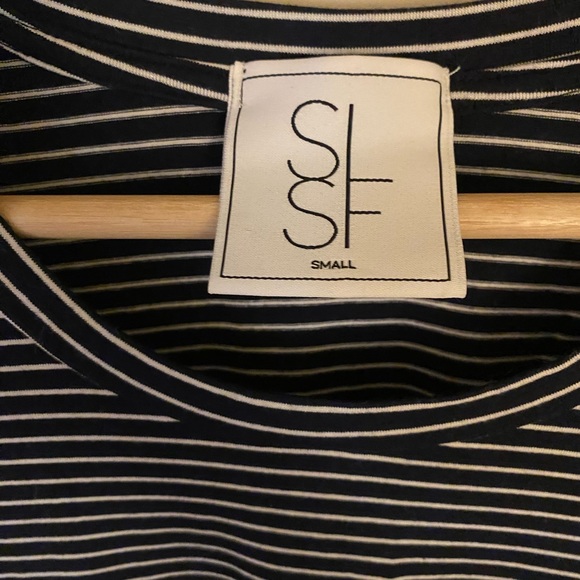 SLSF Navy and white striped tank- Size Small - Picture 12 of 12